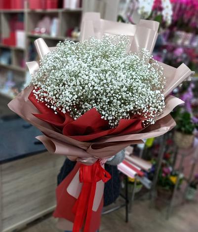 Букет цветов из: Гипсофила в Томари