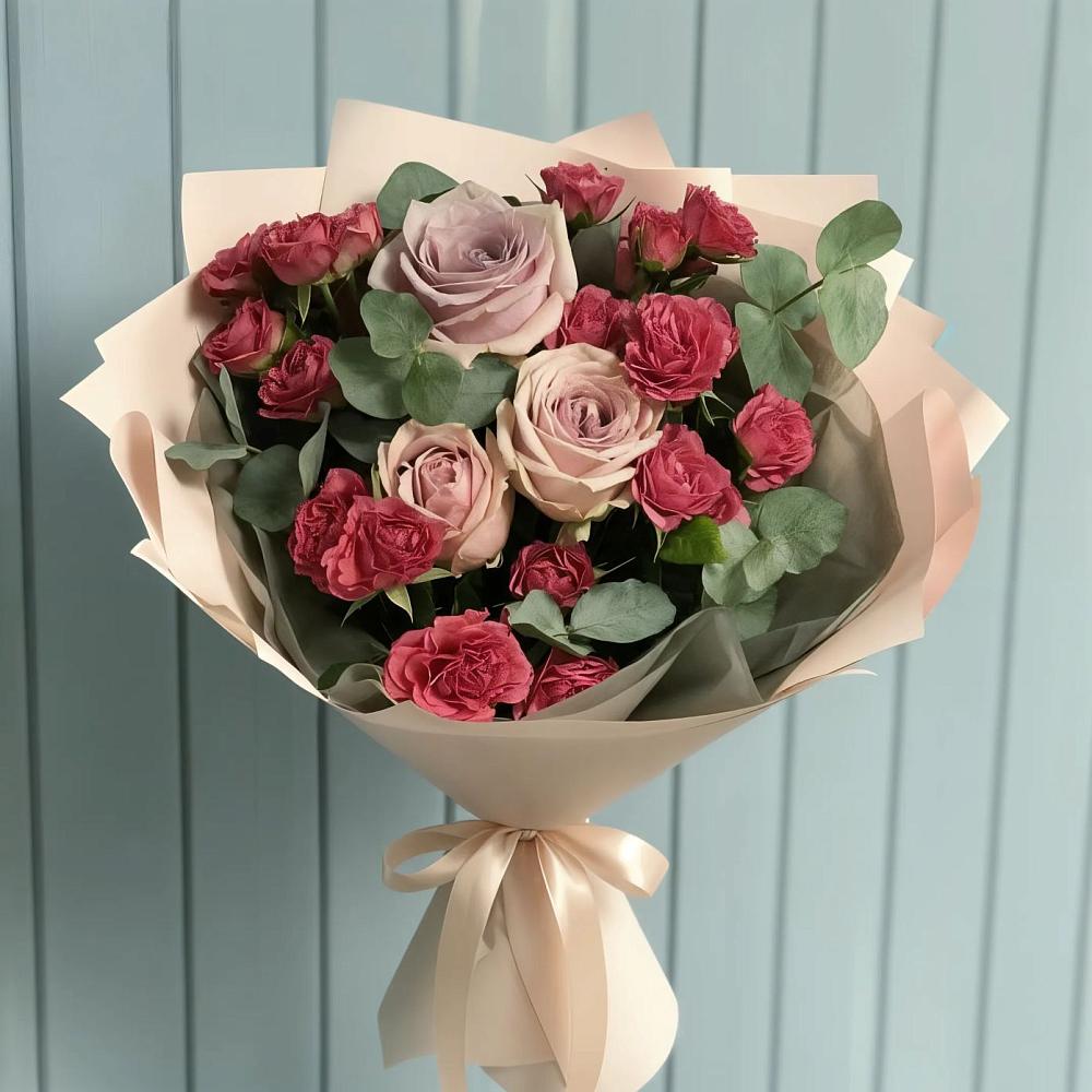 Букет цветов из: Гвоздики и Розы в Томари