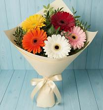 Букет цветов из:  Герберы в Томари