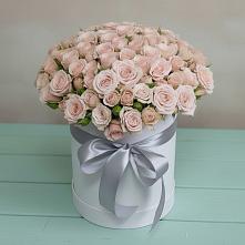 Цветочная композиция из Розы в шляпной коробке #REPLACE_PRED# Томари