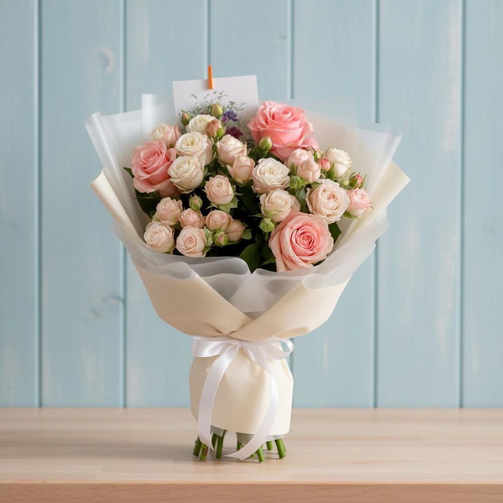 Букет цветов из: Розы в Томари