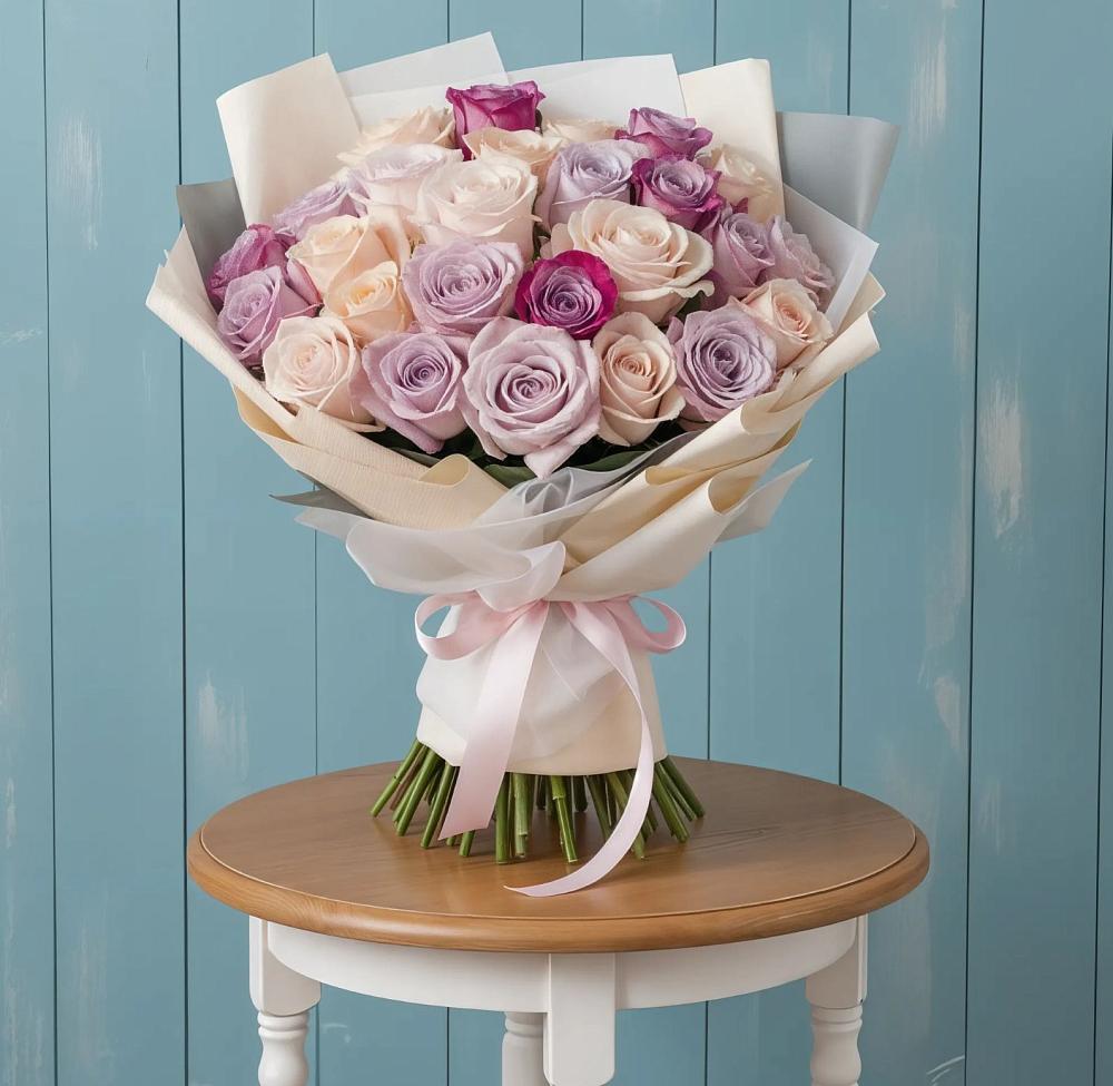 Букет цветов из: Розы в Томари