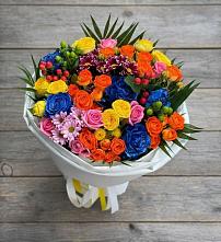 Букет цветов из:  Розы и Хризантемы в Томари